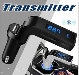 G7 Car Wireless Bluetooth MP3 FM Transmitter Modulator 21A Car Charger Wireless Kit Support Hands With USB Car Charger MQ1008702397