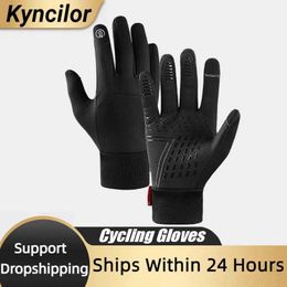 Hot Sale Winter Outdoor Sports Running Glove Warm Touch Screen Gym Fitness Full Finger Gloves For Men Women Sports Gloves