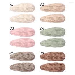 Hair Accessories 240 Pcs/lot Waterdrop Shape Crochet Hairpins Baby Girls Snap Clips Kids Hairgrips Fashion