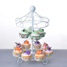 Plates Cupcake Stand Cake Display Server Tray For Dining Table Wedding Birthday Decoration