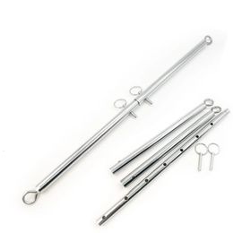 Removable Stainless Steel Spreader Bar for Sex Hand Cuffs Ankle BDSM Slave Cosplay Costumes Bondage Set 18 Adults Toys 240102