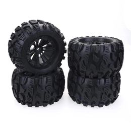 Accessories 4PCS Set Wheel Rim and Rubber Tyres Traxxas slash VKAR for 110 Monster Bigfoot Truck262K