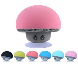 Smart Cute Mushroom Sucking Wireless Bluetooth Speaker Built in MIC Waterproof HIFI Stereo Hands Portable Speaker2254915