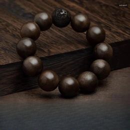 Strand Genuine Goods Brunei Agarwood Bracelet Old Materials Ebony Quality Zodiac Lucky High-Grade Rosary Beads