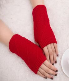 FashionFingerless Driving Gloves Knitted Ladies Gloves Knitted Fingerless Warm Winter Soft Warm Mitten Guantes SinDedos7946013