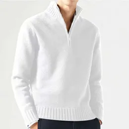 Men's Sweaters Autum Men Turtlenecks Knitwear Pullovers Solid Color Long Sleeved Sweater Male Casual Daily Warm Coats Loose