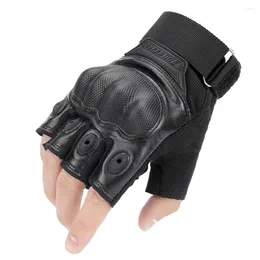 Cycling Gloves Fingerless Glove Motorcycle Half Finger Touch Screen Motorbike Motocross Moto Riding Racing Biker Protective Gear