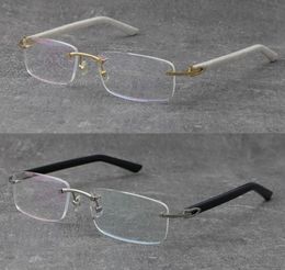 Factory Direct Rimless Women Man 18k Gold Frame Reading Glasses presbyopic Eyeglasses Metal Frames Myopic Optical Arms Plank 6767812