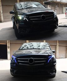 Head Lamp for BENZ Vito W447 LED Daytime Running Headlight 2013-2019 Turn Signal Dual Beam Light Car Accessories