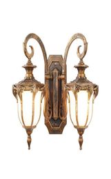 Outdoor Wall Lamps Aluminum Double Heads Lamp Courtyard Aisle Corridor Balcony Staircase European Retro Waterproof3188931