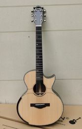 38 inches Solid Spruce Acoustic Guitar Cutaway Rosewood Body