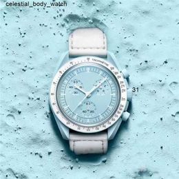 ceramic Material Moonswatch Bioceramic Quarz Chronograph Mens womens watch Mission To Mercury Nylon Luxury Watch James Montre de luxe Limited Edition mast TWVN