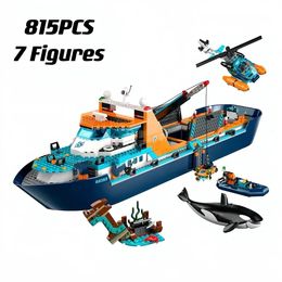 Blocks 60368 Arctic Explorer Ship Building Block Bricks Urban Ocean Reconnaissance Model Toys For Kids Birthday Gifts 230825 Best quality