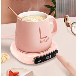 Portable USB Cup heater Warmer 3 Gear Coffee Mug Heating Coaster Smart Thermostatic Plate Milk Tea Water Pad Heater 240102