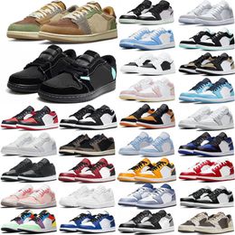 Jumpman Air jordan 1 Basketball Shoes Running shoes basket Hight basso taglio Atletica Sneakers Scarpa da corsa per le donne Sport Torcia Royal Pine Green EUR 36-46