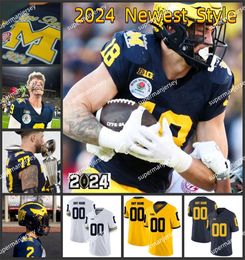 Michigan Wolverines Football Jersey J.J. McCarthy Donovan Edwards Cornelius Johnson