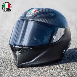 Helmets Moto AGV Motorcycle Design Motorcycle Safety Comfort Italian Agv Pista Gp Rr Professional Racing Carbon Fibre Outdoor Cycling Full Helmet 4P3L