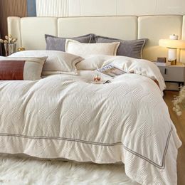 Bedding Sets Super Soft Velvet Home Bed Linen Jacquard Double Set Cover Full Winter Comforter Duvet Sheets