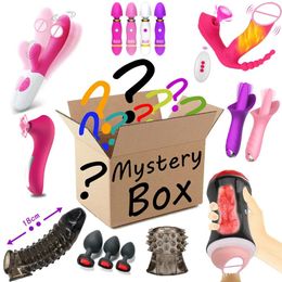 Items Lucky Bag Mistery Box Vibrators Dildos Masturbation Cup Anal sexy Toys Penis Rings Boutique Random Most Popular High Quality Gift2