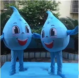 Costumes 2018 hot sale blue little water drop mascot costume for adult to wear cartoon character mascots for sale