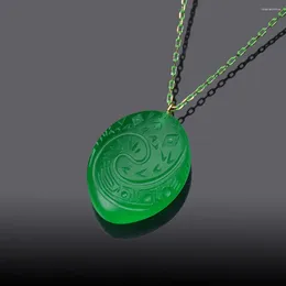 Chains Anime Princess Necklace Unisex Movie Heart Of Te Fiti Luminous Pendant Choker Jewellery Accessories Fans Gifts