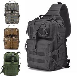 Military Backpack Tactical Assault Pack Crossbody Sling Bag Waterproof Rucksack Outdoor Hiking Camping Man Shoulder 240102