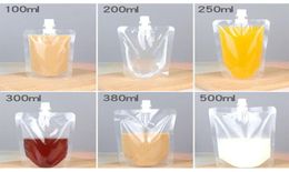 Storage Bags Pack Standup Plastic Drink Packaging Bag Spout Pouch For Beverage Liquid Juice Milk CoffeeStorage6831087