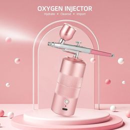 Wireless Portable Airbrush Oxygen Injector Nano Fog Mist Sprayer Gun For Nail Design Tattoo Craft Cake DIY Colourful Air-Brush 240103