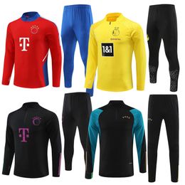 2023 24 BayernMunich men kids soccer tracksuit football jerseys maillot chandal futbol survetement foot tracksuit kit 22 23 24 DE LIGT SANE men trainers training set