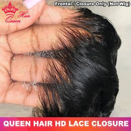 Closures Real Invisible HD Lace Closure Brazilian Virgin Raw Hair Body Wave Natural Colour 6x6 5x5 4x4 Top Quality Human Hair Queen Hair Pro