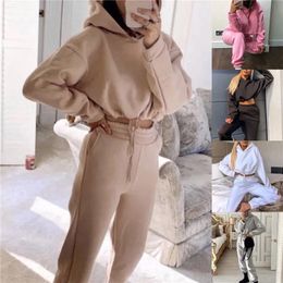 Sweatshirts Spring Autumn Casual Sweatshirt Ladies Sweat Suit Jogging Set Elegant Women Set Hoodies Sports Tops Pants Run Tracksuit