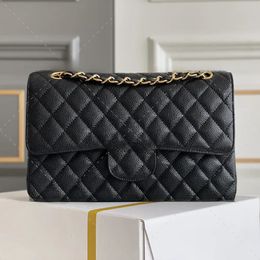 10A TOP Designer Handbag 25CM Caviar Flap Bag Luxury Bag Designer Women Bag High Quality Shoulder Bag Designer Crossbody Bag 10A Mirror Quality Chain Bag With Box