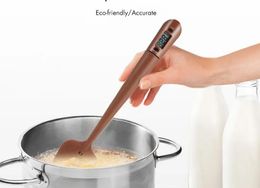 Thermometers Portable Silicone Scraper Spatula Long Probe Digital Food Thermometer Chocolate cooking Baking Tools for kitchen gadgets