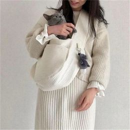 Puppy Dog Bag Handmade Cat Kitten Pet Outdoor Travel Handbag Canvas Single Shoulder Bag Tote Shoulder Bag Breathable 240103