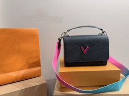 Womens Premium Luxury Handbag Designer Twist Water Ripple Tote Shoulder Bag Crossbody Makeup Purse 22cm