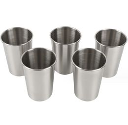 Portable Stainless Steel Beer Wine Cup Outdoor Travel Coffee Tumbler Cocktail Juice Milk Cup Metal Drinking Mug for Bar Outdoor Drinkware