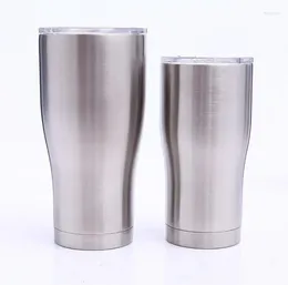 Mugs Quevinal50pcs 30oz/20oz Tumbler Straight Coffee Mug Stainless Steel Double Wall Vacuum Insulated Beer Cups Drinkware