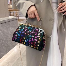 Evening Bags Luxury Women's Handbags Retro Clip Mini Crossbody Bag Purses Fashion Female Shoulder Shell Designer Lady Dinner Satchel