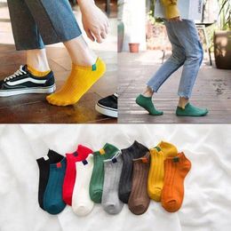 Men's Socks 5 Pairs Fashion Creative Funny Invisible Low Cut Ankle Sock Summer Casual Breathable Short Unisex Coton &women