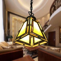 Pendant Lamps SAROK Lights Glass LED Square Hanging Lamp 220V 110V Modern Home Decor For Living Dining Room Restaurant