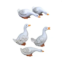 Garden Decorations Cute Duck Resin Statue Home Decor Sculpture Backyard Pond Ducks Decoration For Bedroom Shelf Living Room Table Patio