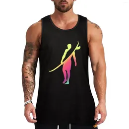 Men's Tank Tops Grab Your Board Top Sleeveless Vests Gym T-shirt Man