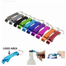 Openers Pocket Key Chain Beer Bottle Opener Claw Bar Small Beverage Keychain Ring Can Do Logo Drop Delivery Home Garden Kitchen Dining Dhket