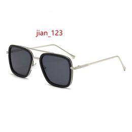 Luxury brand custom 2023 Vintage Retro Rectangle Metal Square Punk Designer Fashion men Sunglasses Lentes De Sol Shades