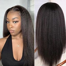 Wigs Lace Front Human Hair150%Remy Baby Hair Wigs Hairline Lace Wig BEAUDIVA Lace Frontal Wig Full Glueless Kinky Straight seamless nat