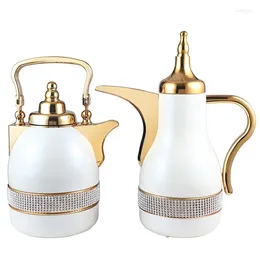 Decorative Figurines Selling Arabic Style Vacuum Flask Keep &Cold Glass Liner Stainless Steel Housing