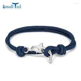 Charm Bracelets Ocean Style Multilayer Rope Cute Dolphin Bracelet Men Women Lovers Beach Wristband Adjustable Jewellery Homme