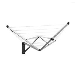 Hangers Wallfix 79 Ft Outdoor Dryer Metallic GrayCLOTHES DRYING RACK LAUNDRY ROOM STORAGE