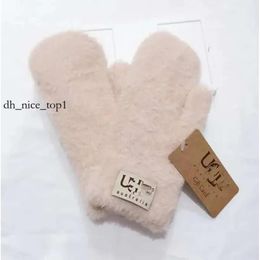 Mittens ugglis slippers glove Winte Cony Hairr Brand Designer Fashion Women Men Luxury Outdoor Sport Warm Winters Ski 330 ugglis boots glo