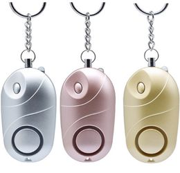 Personal Alarm for Children Girl Women Old Man Security Protect Alert Safety Scream Loud Keychain 130db Egg LED Anti-Lost Alarms DHL